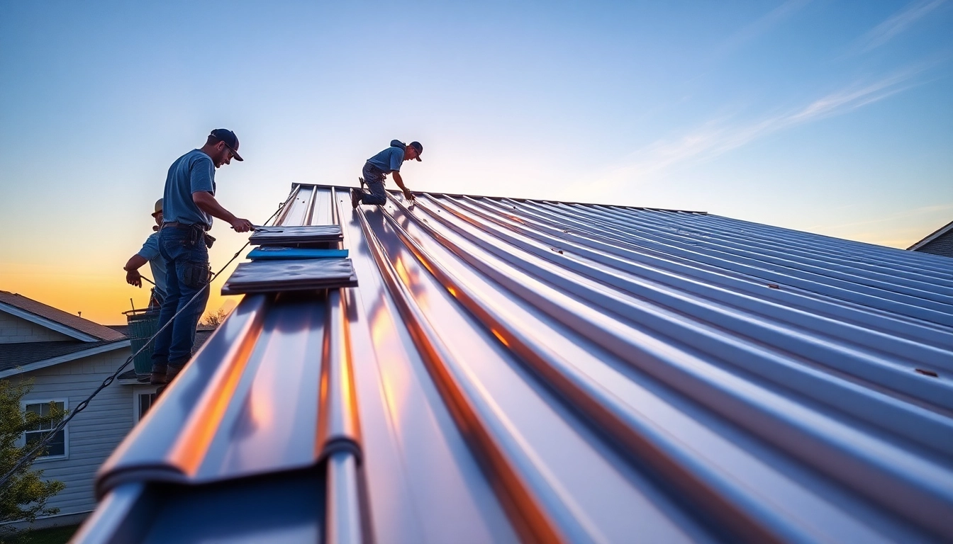 Install high-quality metal roofing on a home showcasing durable and stylish features.