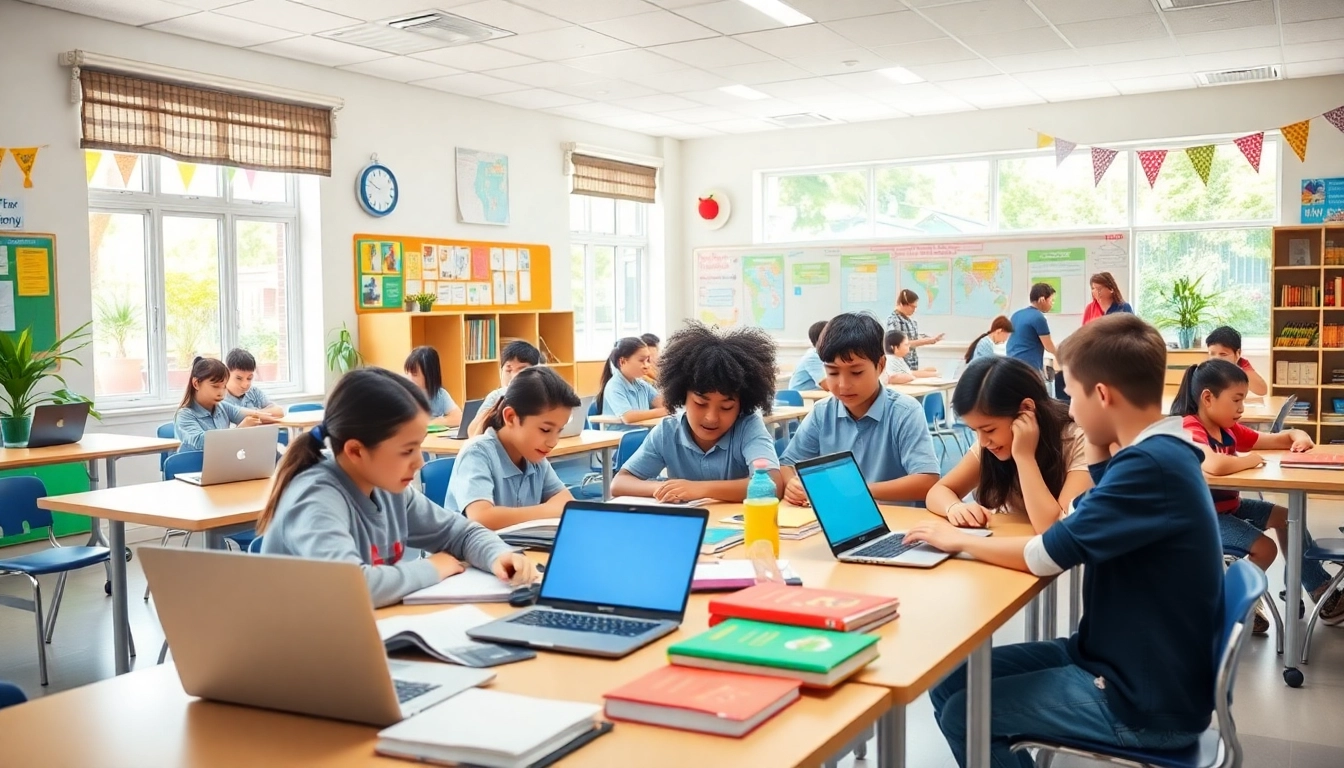 Students collaborating and learning at Iver Academy in a vibrant, engaging environment.