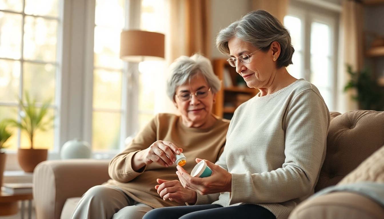 Caregiver assisting elderly patient, showcasing compassionate home healthcare services.