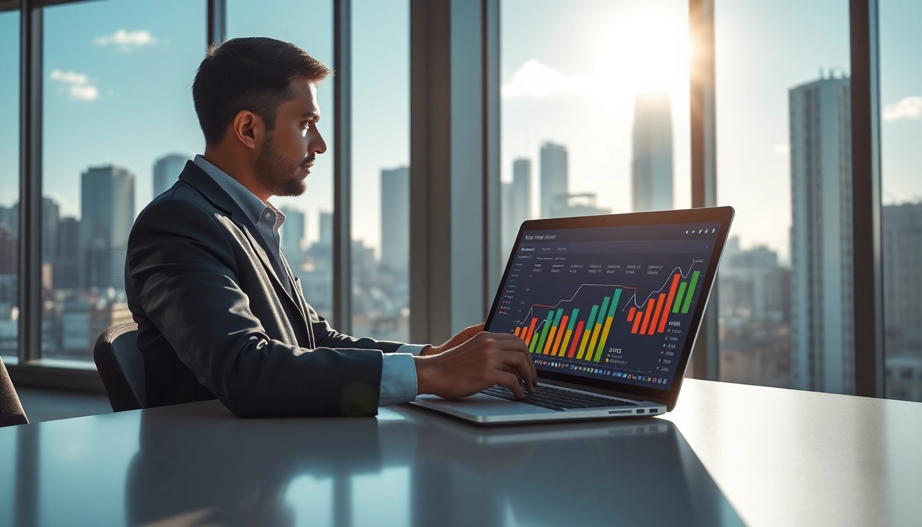 Optimizing onpage seo strategies in a modern office with data analytics.