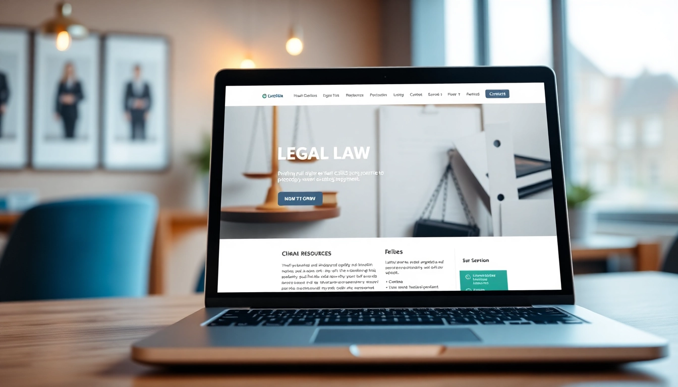 Visually appealing design of a law firm website at https://www.websites.law emphasizing user engagement and professionalism.
