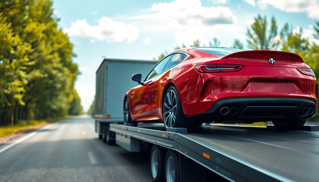 Secure transport for luxury cars at https://luxuryautocarriers.com highlighting professional service.