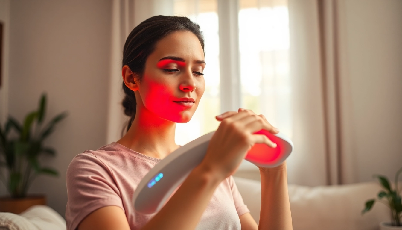 Enhance your well-being with red light therapy at https://www.biolight.shop, showcasing a serene user experience.