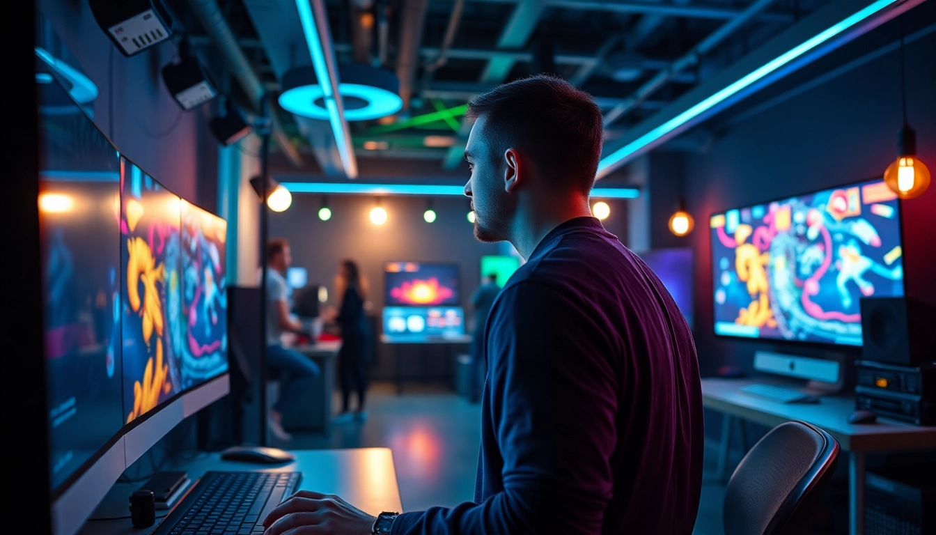 Create captivating seedance videos in a high-tech studio setting.