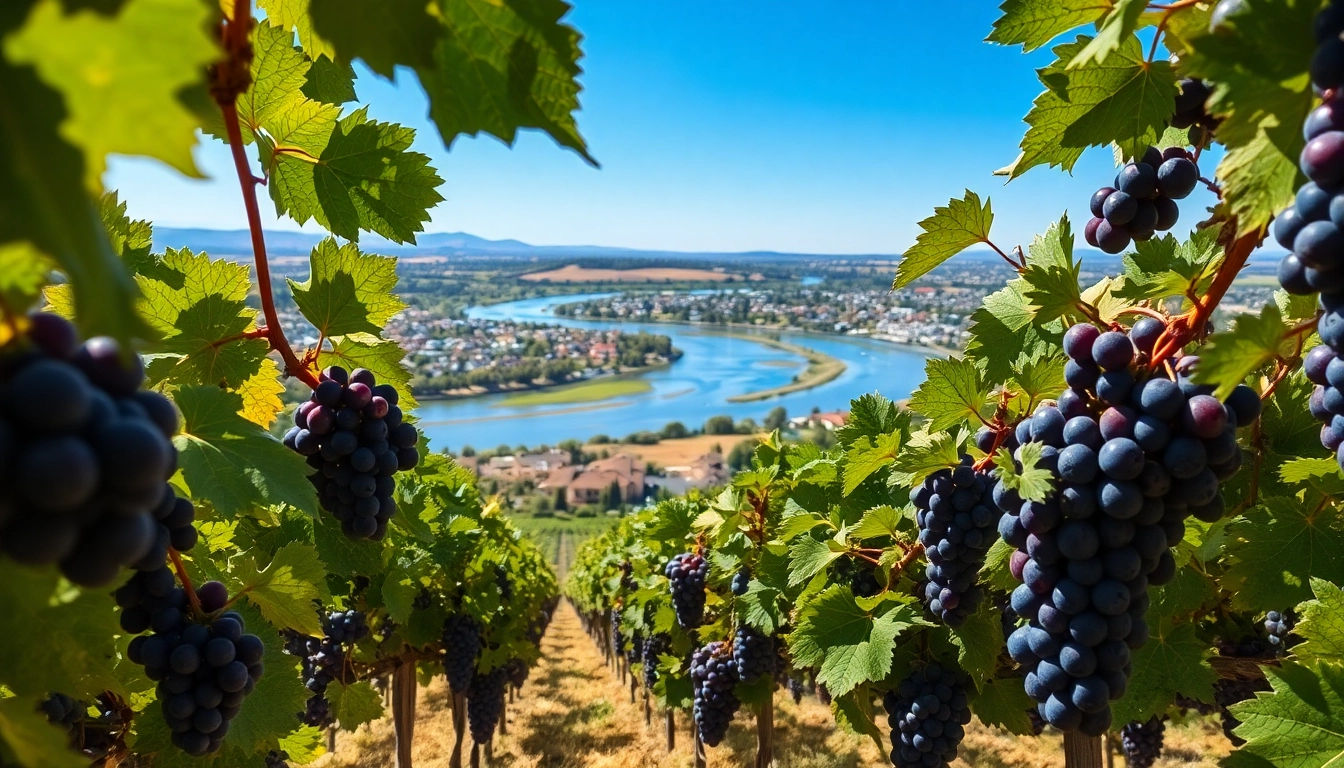 Capture the beauty of Clarksburg CA with lush vineyards and the serene Sacramento River.