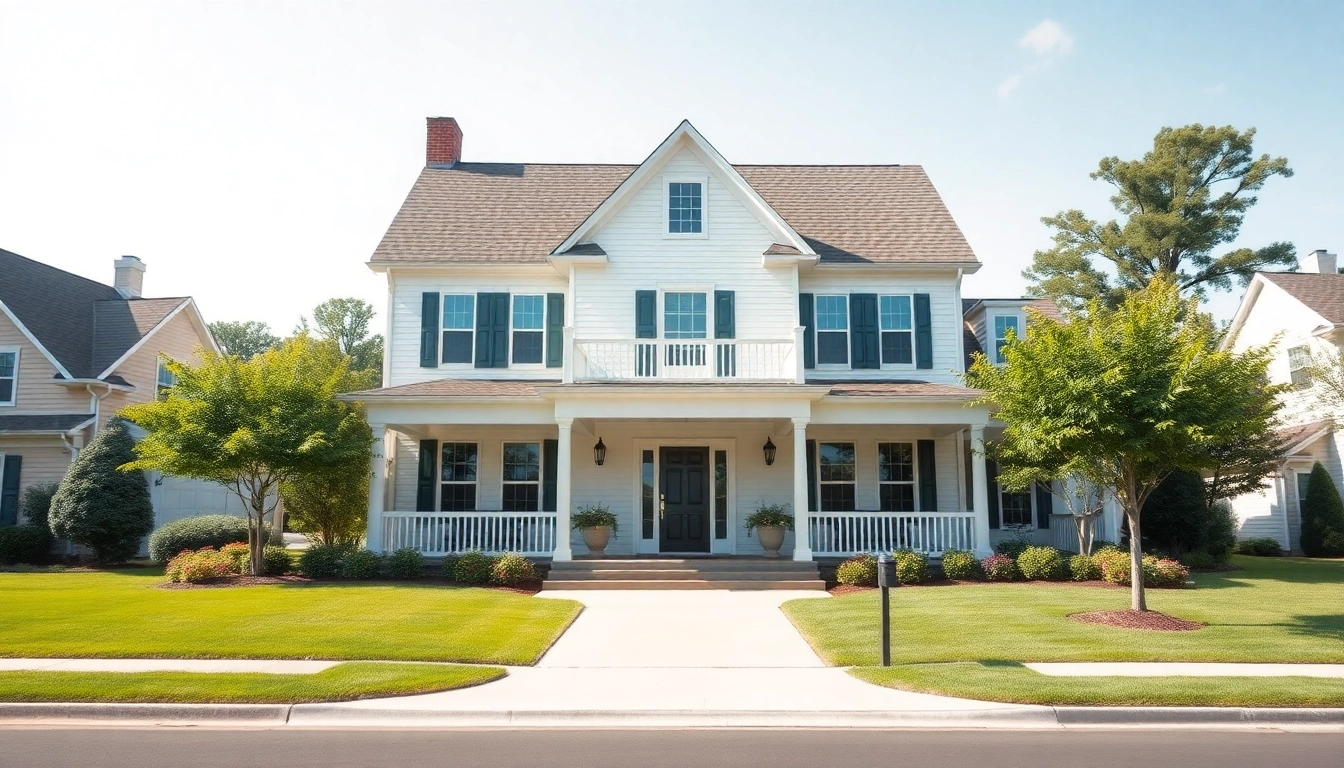 Showcasing a newly built colonial home construction with classic features and inviting grounds.