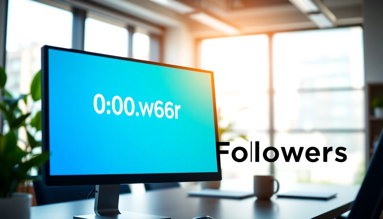 フォロワー 買うことで増えるSNSのフォロワー数を示すコンピュータ画面。