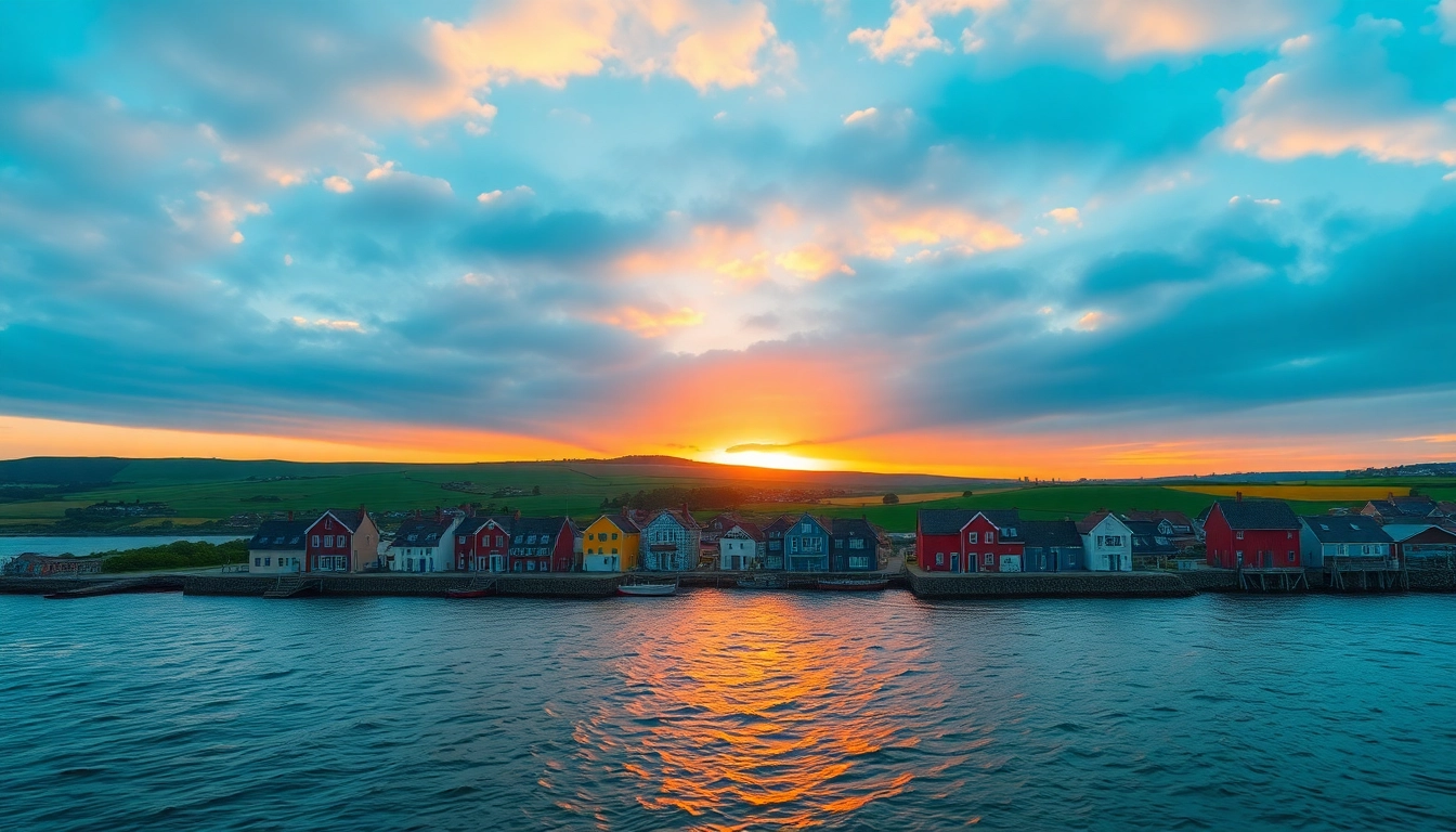 Geniet van het prachtige uitzicht op de kust van Denemarken via https://mooidenemarken.nl met kleurrijke vissershuisjes.