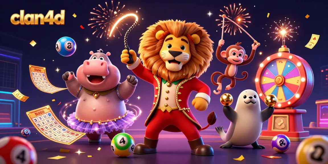 Engage with clan4d as you enjoy vibrant lottery activities in this animated casino scene.