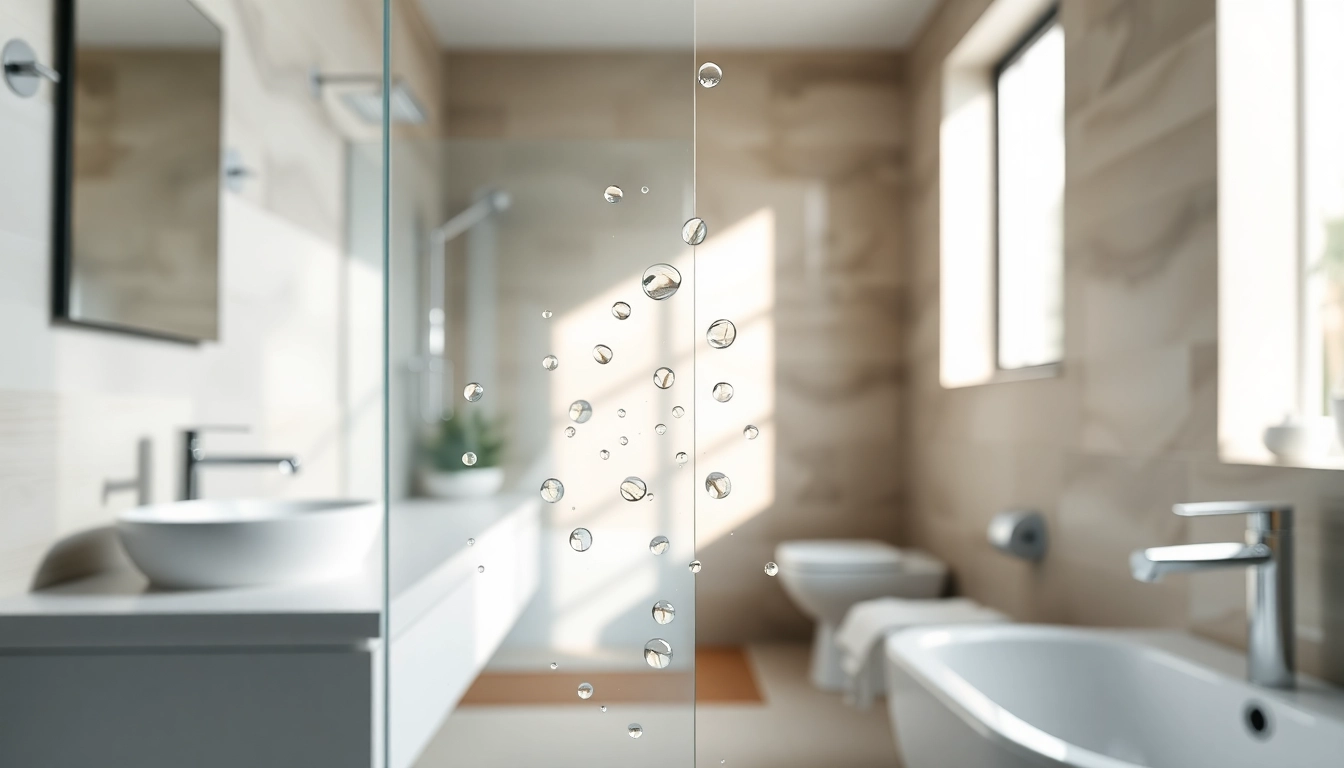 Sonni sanitär GmbH bietet moderne Badezimmerlösungen mit eleganten Duschwänden an.