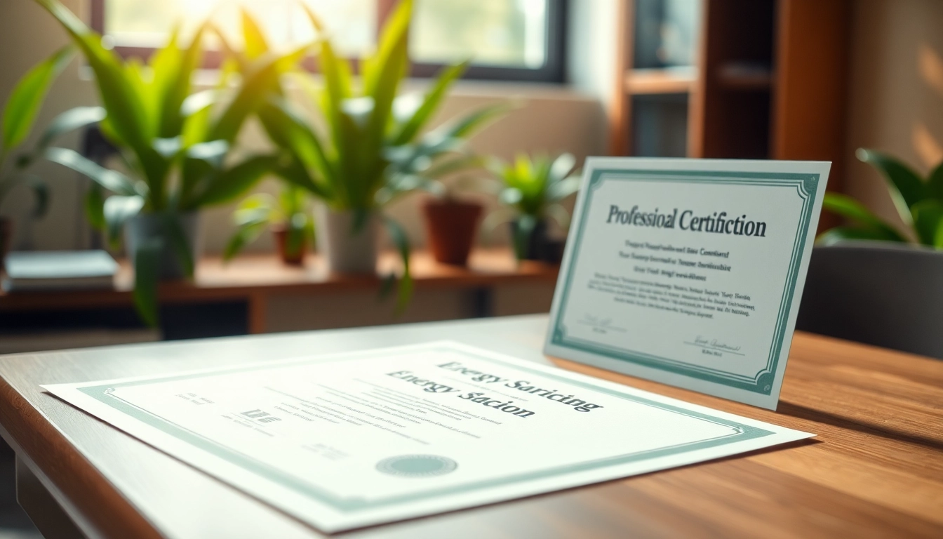 Certificado Ahorro Energético en un entorno profesional con un enfoque en la sostenibilidad