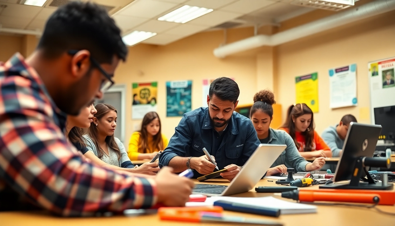 Learn practical skills at a Trade School In Tennessee with diverse students focused on hands-on training.