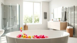 Erleben Sie die Eleganz von Sonni sanitär Produkten in einem modernen Badezimmer.