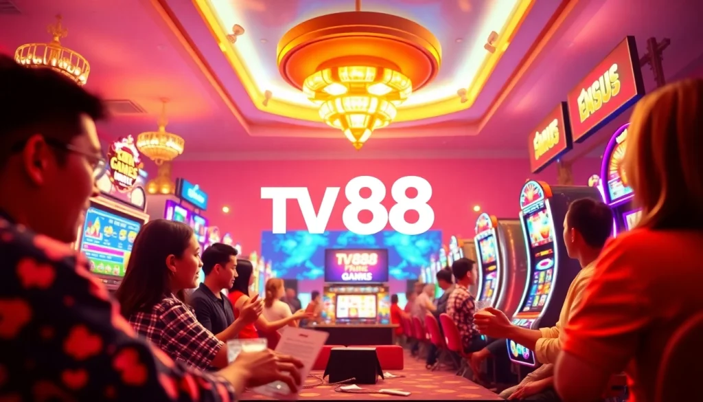 Exciting online gaming experience at TV88 showcasing diverse games and a user-friendly interface.