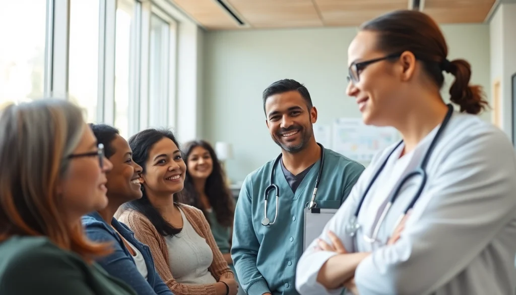 Enhance your Health with a healthcare worker offering support in a welcoming clinic.