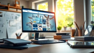 Designing a modern website on https://wpedition.com with digital tools and natural light.