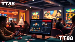 Experience TT88's dynamic online gambling interface with engaging games and a welcoming atmosphere.