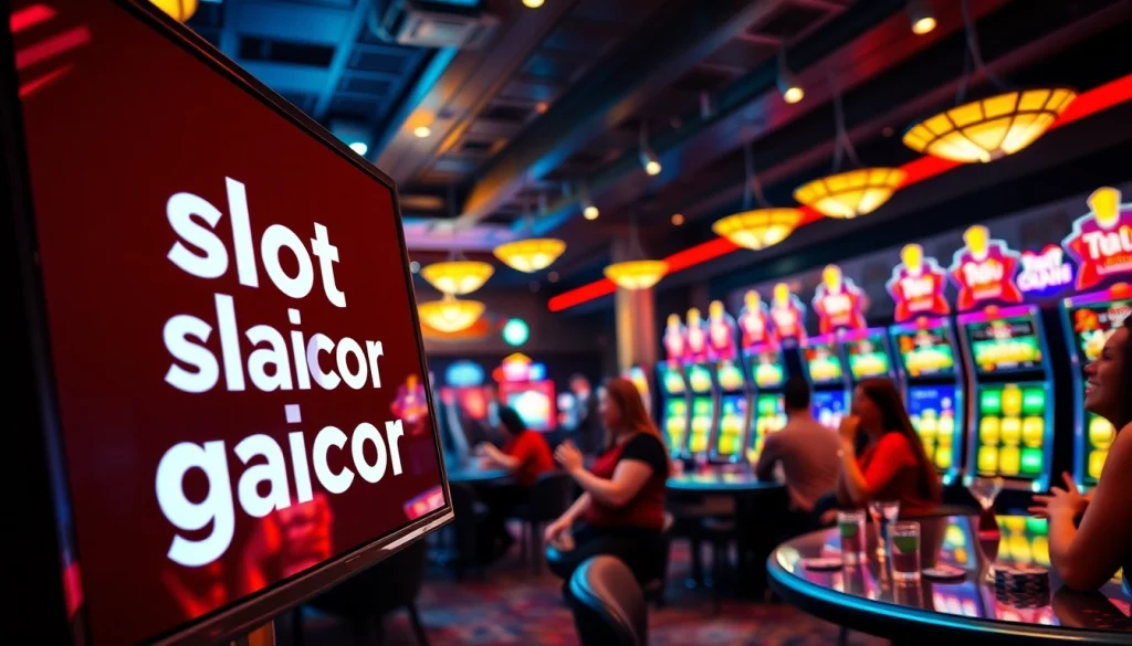 Menggembirakan saat bermain slot gacor dengan layar pemenang di kasino yang meriah