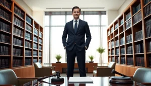 Attorney showcasing expertise at https://www.expertlawattorneys.com in a professional law office setting.