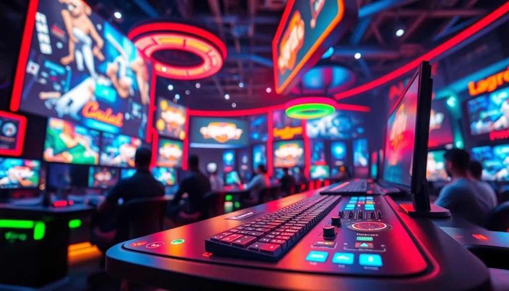 Mengakses lapak303 login game di antarmuka permainan yang futuristik dan interaktif