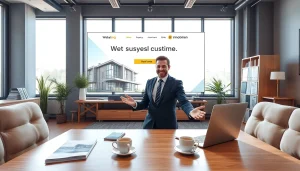 Handel aktiv Eigentumswohnung über https://wohnung-verkaufen.immobilien im modernen Büro.