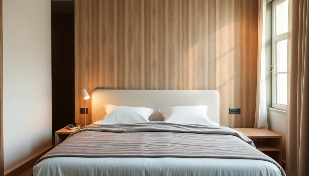 Materasso matrimoniale di alta qualità posizionato in una camera elegante e accogliente, ideale per il relax.