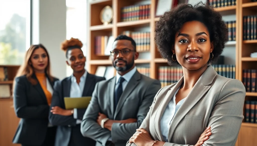 Attorneys at https://www.shiverhamilton.com consulting in a modern office setting, showcasing professionalism.