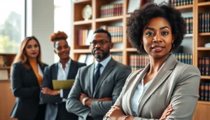 Attorneys at https://www.shiverhamilton.com consulting in a modern office setting, showcasing professionalism.