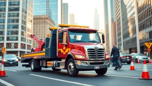 TRT Recovery UAE offers fast car recovery assistance in a professional city environment.