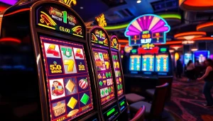 Bermain di jewel4d slot yang menarik dengan simbol cerah dan suasana kasino yang meriah.