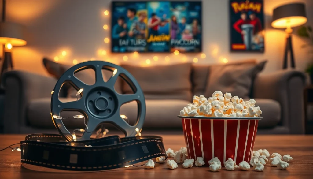Watch films with https://bandarlayarkaca21.com in a cozy cinema-style living room.