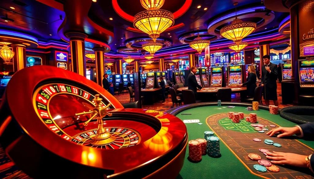 79king casino features an exciting poker table with vibrant chips, showcasing thrilling gambling action.