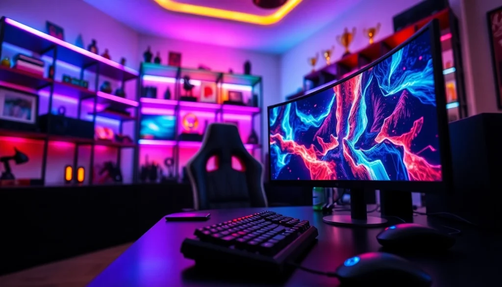 Enhance your gaming experience with insights from https://gamelevate.com in a vibrant setup.