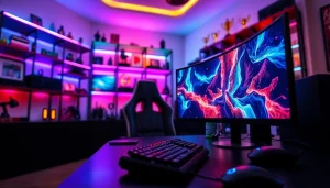 Enhance your gaming experience with insights from https://gamelevate.com in a vibrant setup.