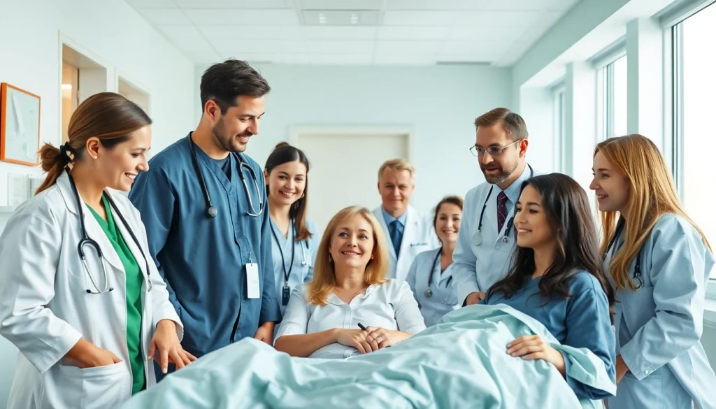 Behandelde patiënten in een moderne omgeving van https://tweestedenziekenhuis.nl met zorgzaam personeel.