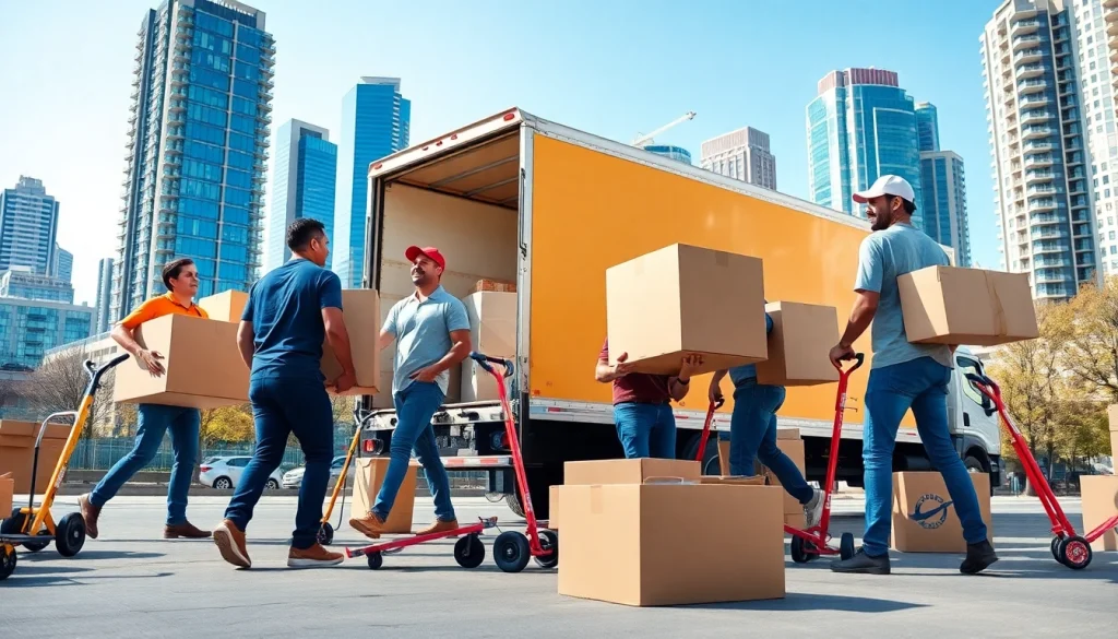 Efficient Toronto moving services with professional team managing a city move.
