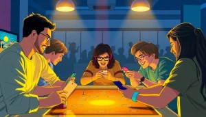 Tashan game players immersed in an exciting online gaming experience with vibrant visuals.