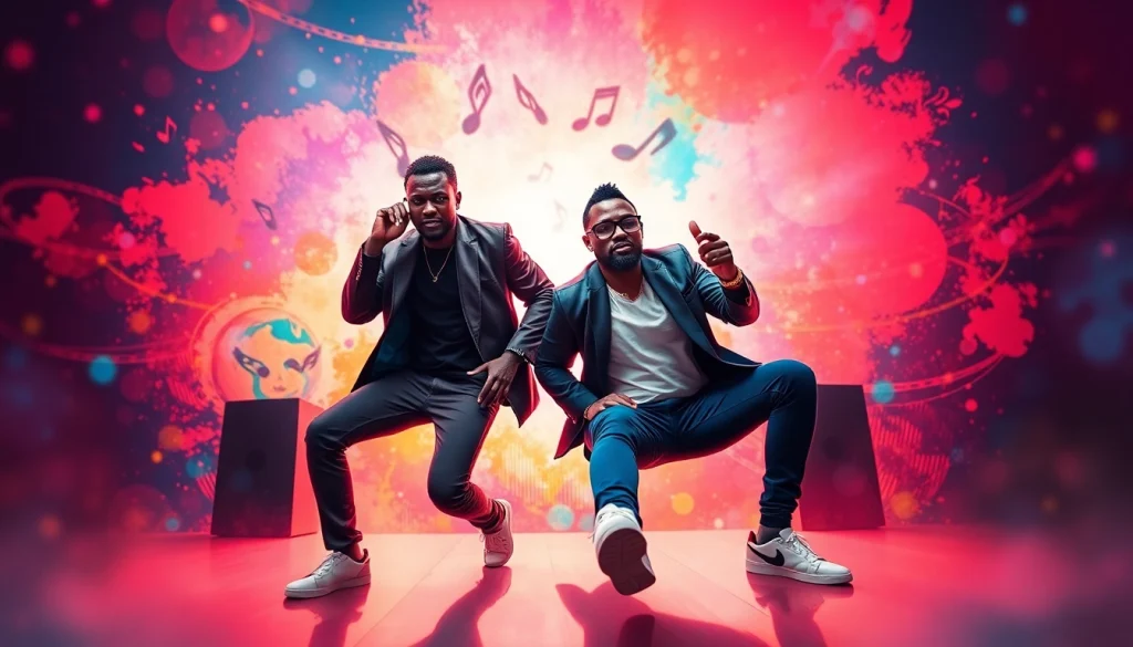 wadupnaija showcases Blaqbonez and Fola celebrating music in a vibrant album cover.
