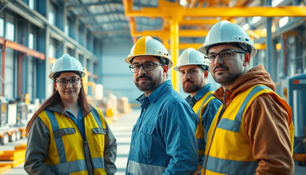 Skilled labor for energy sector professionals collaborating on a construction site.