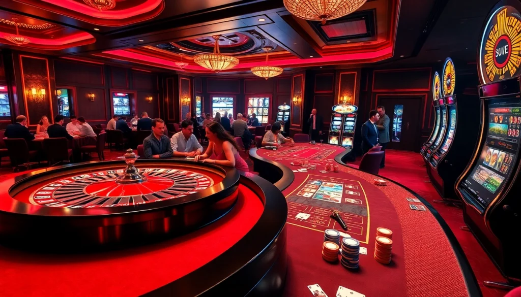 Experience the excitement of winning at https://79king.party/ with vibrant casino games and players immersed in action.