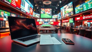 Discover top sportsbooks Mexico through this engaging sports betting setup featuring vibrant environments.