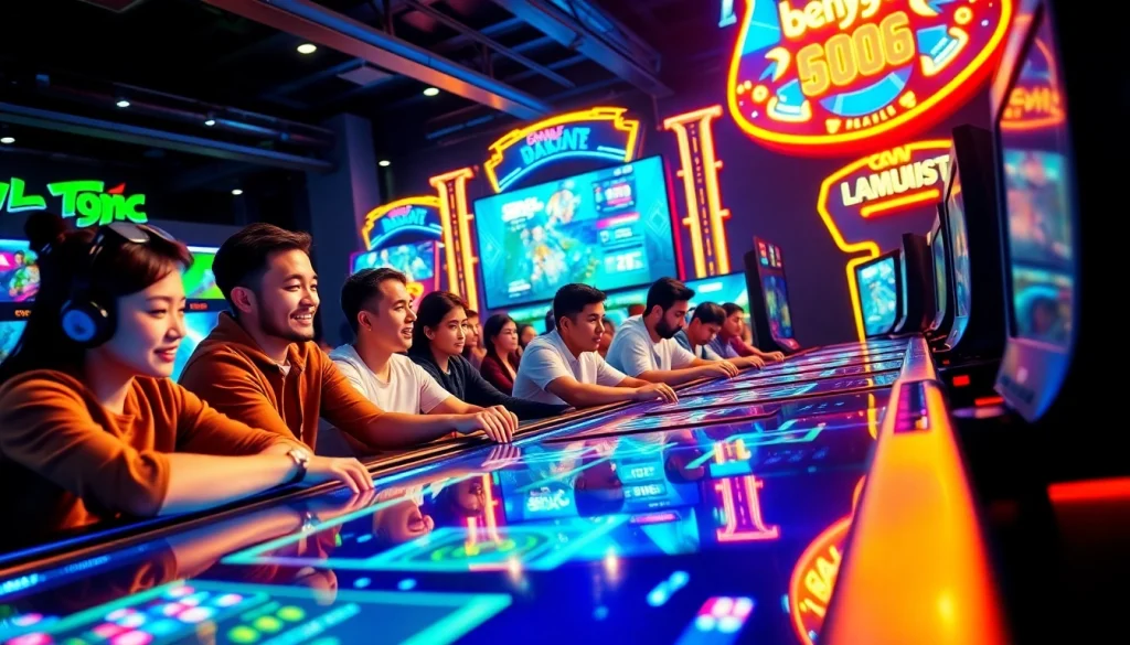 Main players enjoying the bensu4d game in a vibrant gaming environment