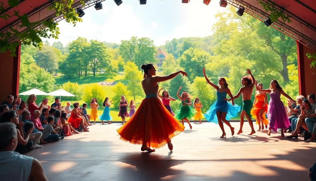 Experience dance at http://www.jacobsonpilaw.com with diverse performances in a vibrant outdoor setting.