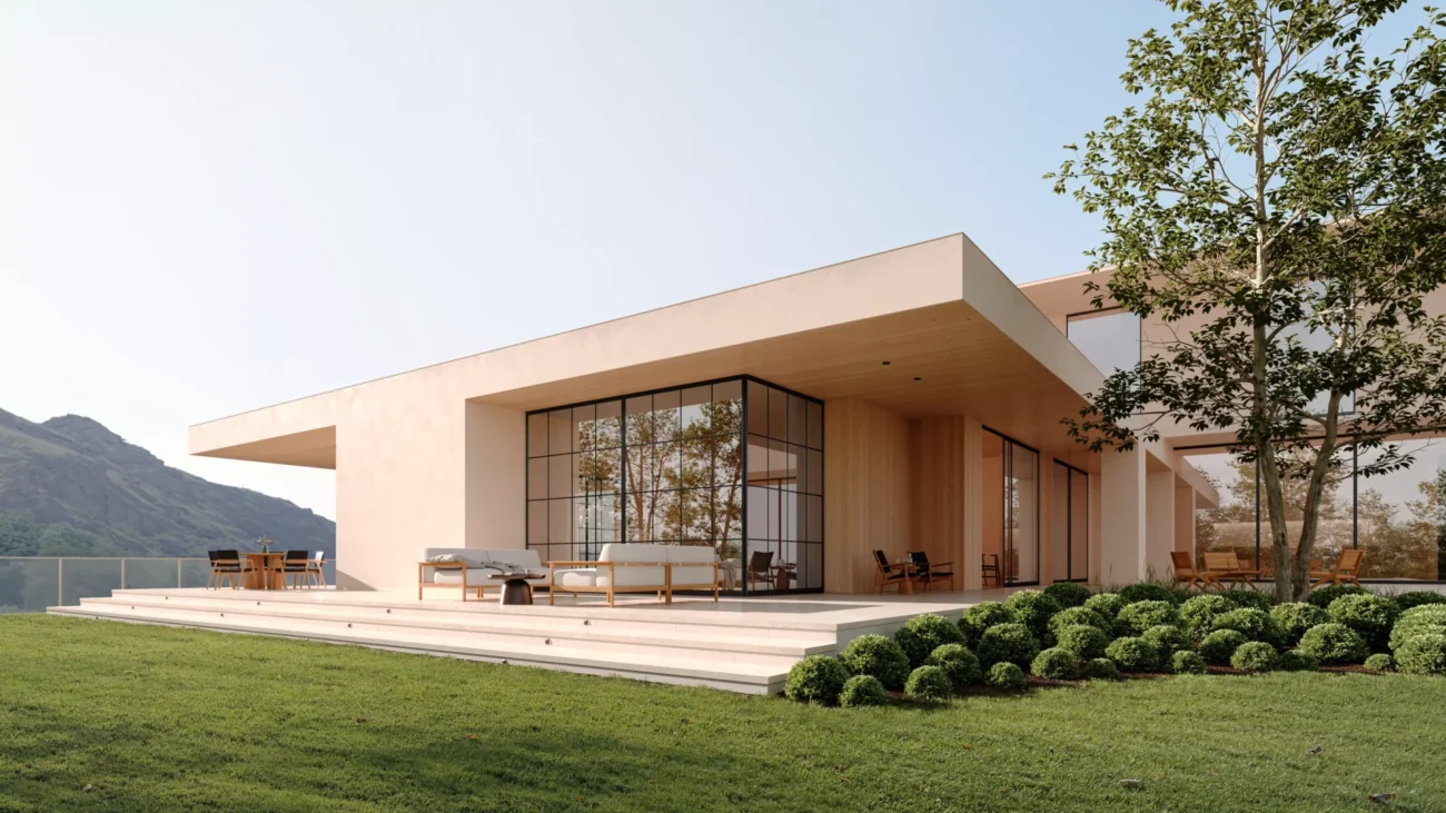 Visualisierung Architektur unterstützt moderne Baukonzepte