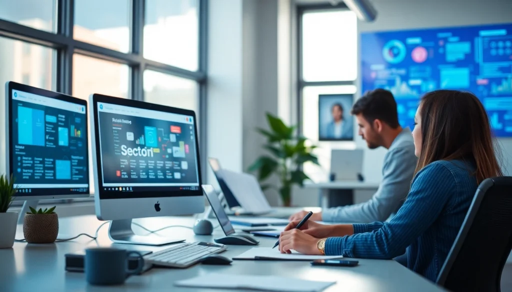 Professional website design showcase illustrating creativity and innovation.