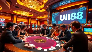 Players enjoying an exciting game at UU88's virtual casino table.