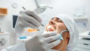 dental implant dentist in cheras performing a procedure in a modern clinic