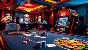 Excited players engaging in a luxurious gaming experience at 789club.com casino.