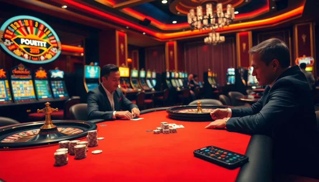 Experience the thrill of S8 casino games with vibrant tables and winning opportunities.