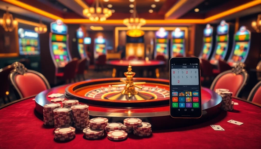 Experience luxury gambling at HM88 with roulette, poker chips, and elegant casino equipment.